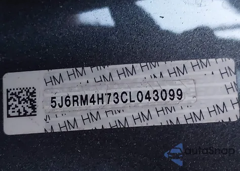 2012 Honda Cr-V Ex-L from USA, damaged, VIN 5J6RM4H73CL043099